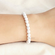 Howlite bracelet 6mm beads
