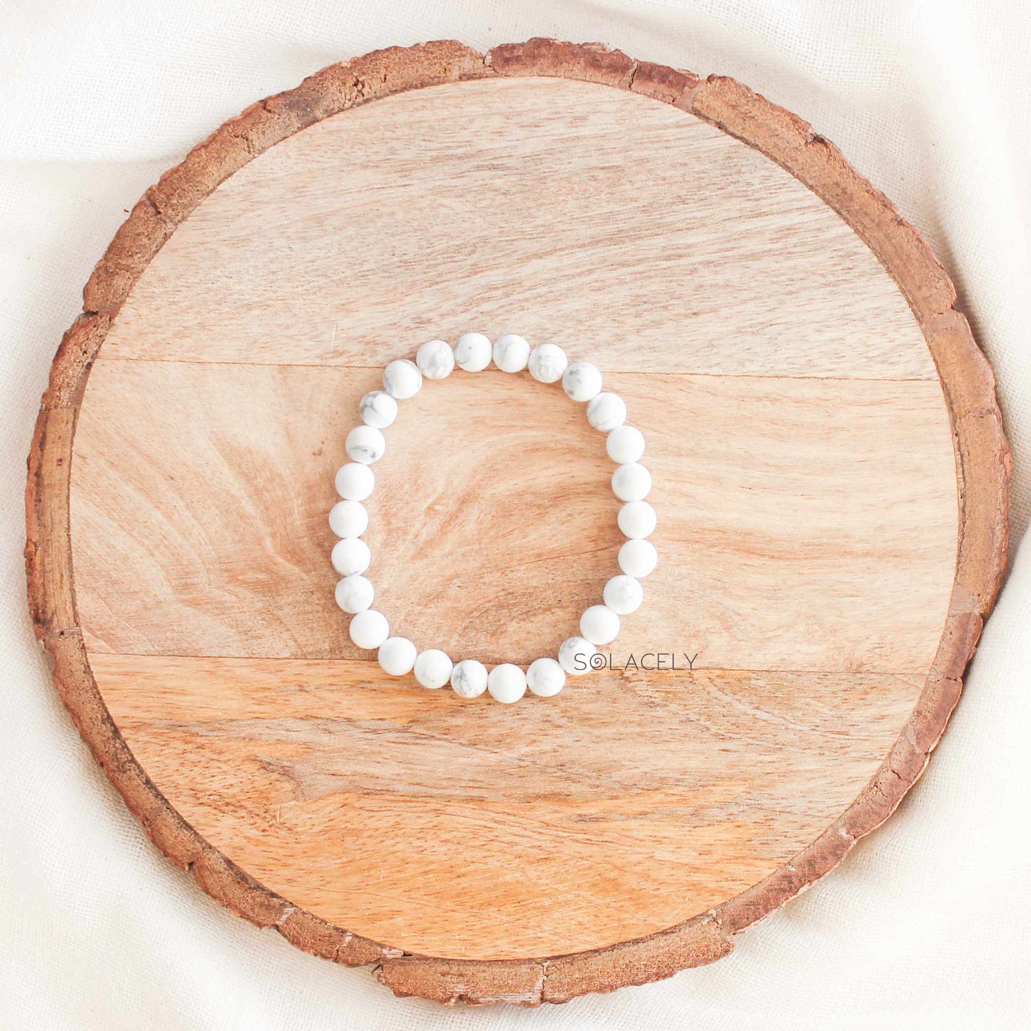 Howlite bracelet for healing