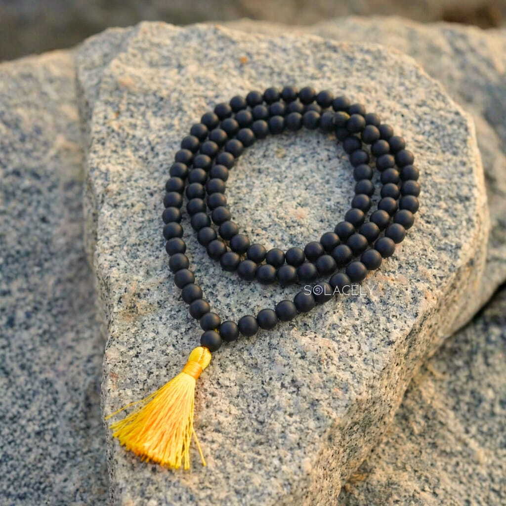 Karungali bead mala for chanting