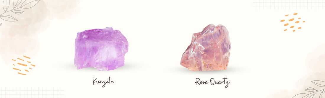 kunzite and rose quartz banner image