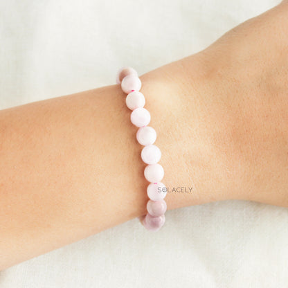 Kunzite Bracelet 8mm Beads