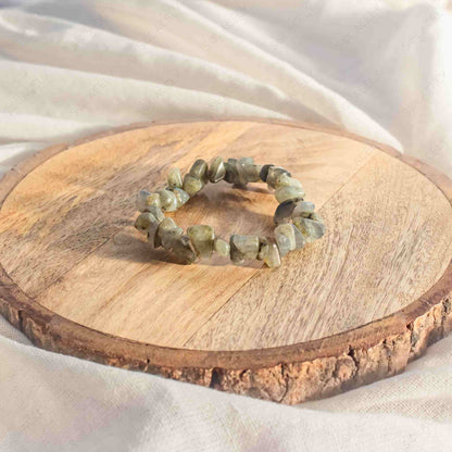 labradorite chip bracelet for men