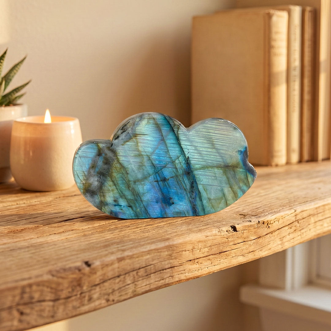 Labradorite cloud crystal display