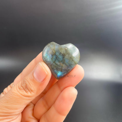 labradorite crystal heart