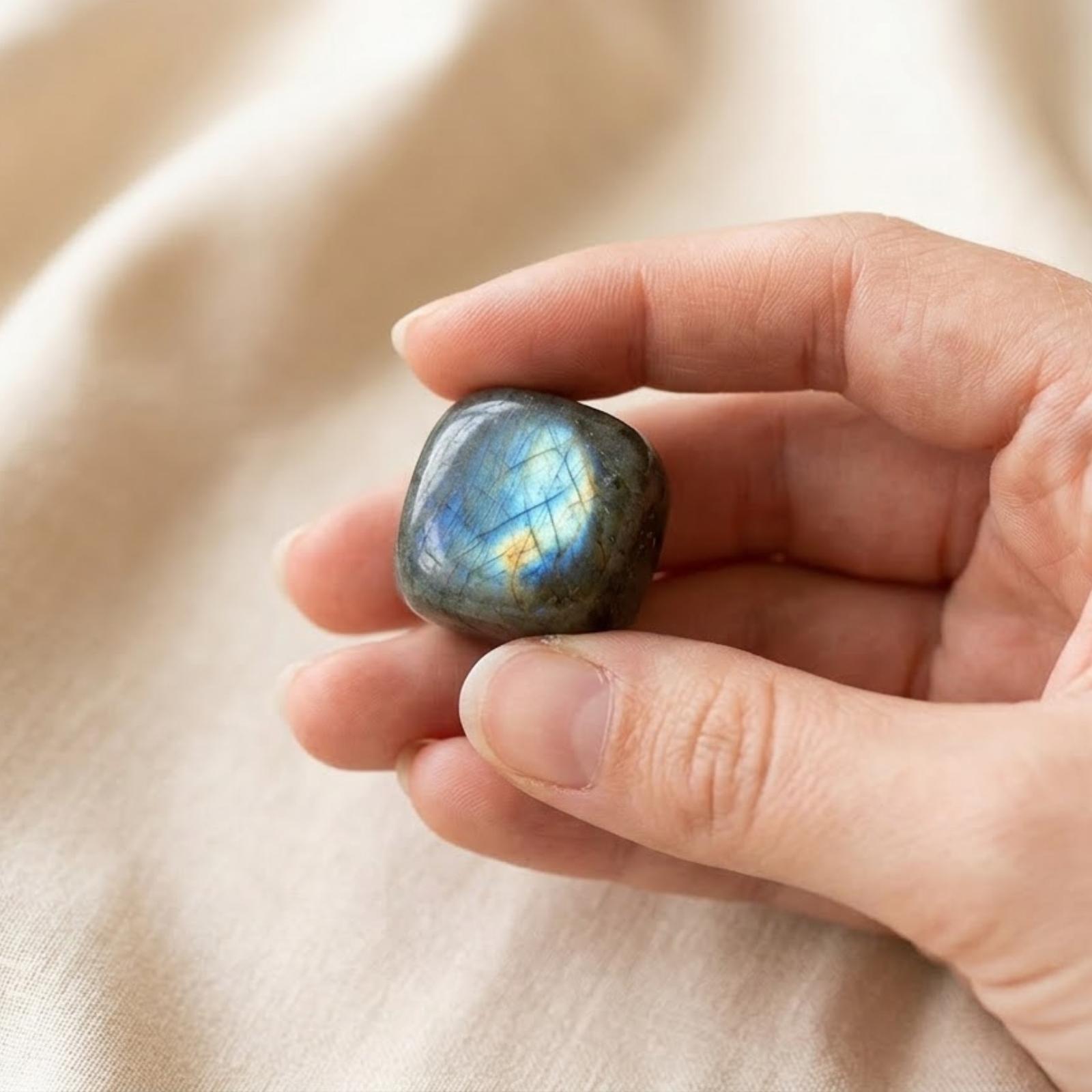 Labradorite tumble stones pack