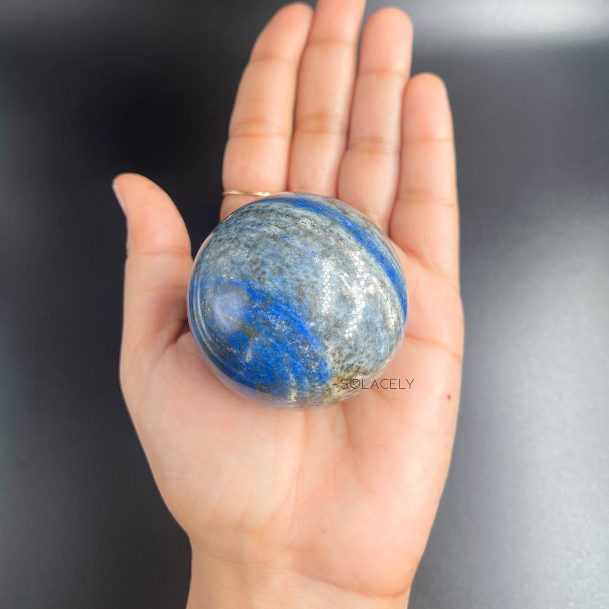 Lapis Sphere Ball for Meditation