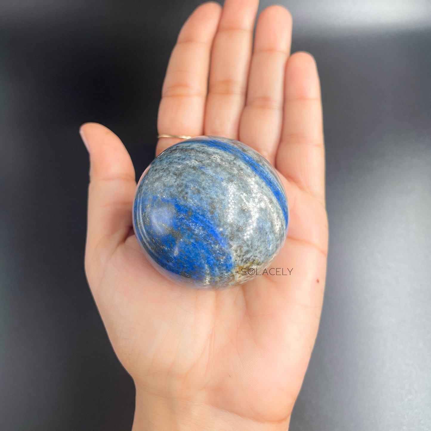 Lapis Sphere Ball for Meditation