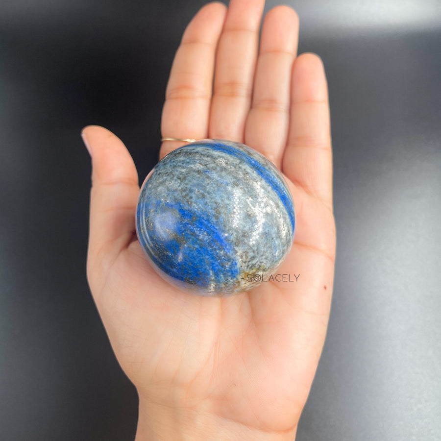 Lapis Sphere Ball for Meditation