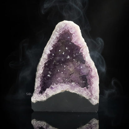 Large brazilian amethyst geode cave crystal