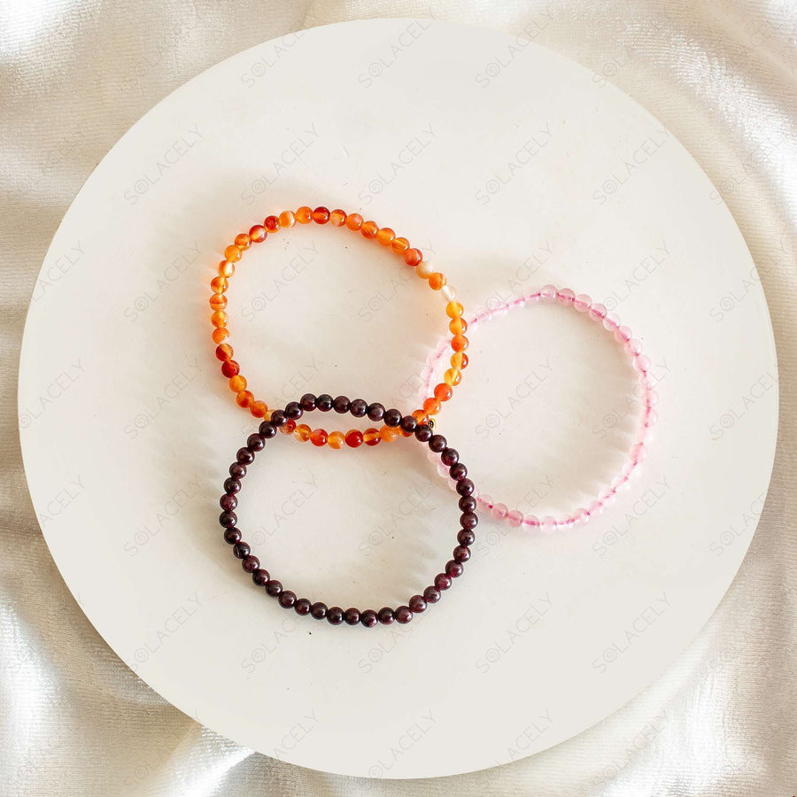 love and passion 4mm bead bracelet