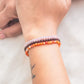 4mm rose quartz, carnelian and garnet bracelet love and passion