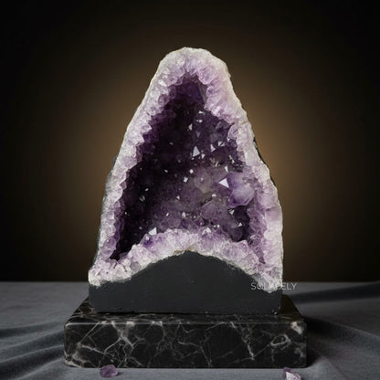 Massive brazilian amethyst geode cave specimen