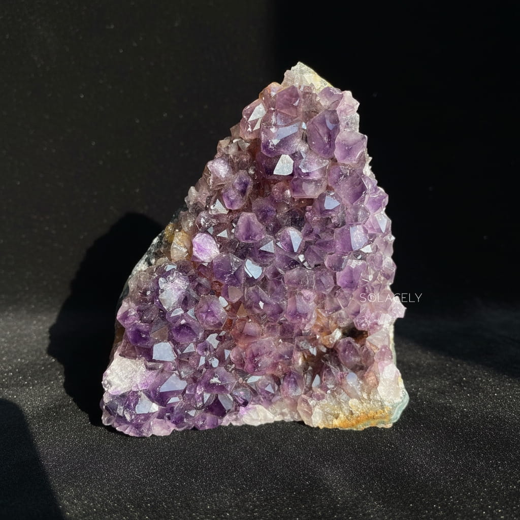 Medium brazilian amethyst geode crystal piece