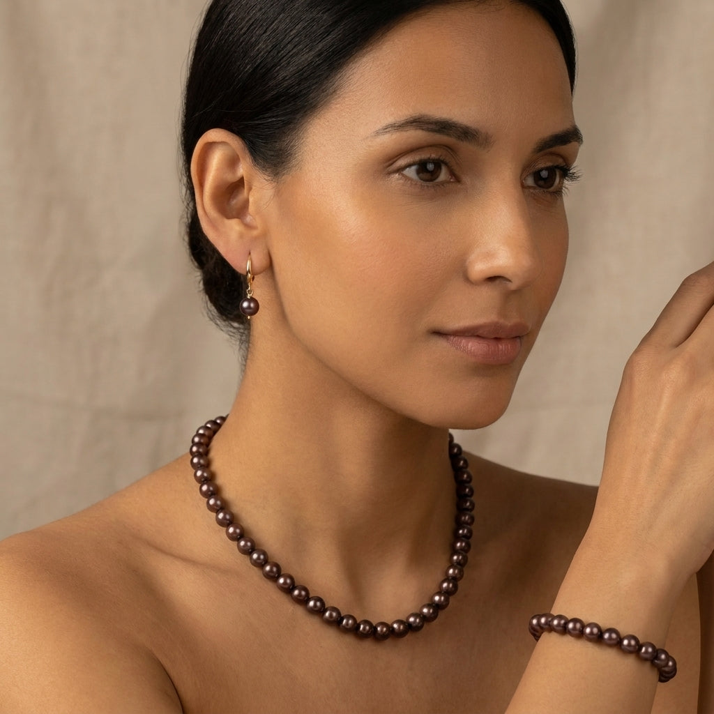 Peacock Pearl Jewellery Set