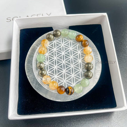 Crystal Bracelet With Selenite Plate | Ideal for Gifting