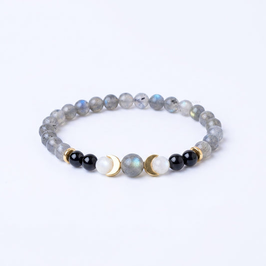 Moon phase labradorite bracelet