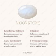 Rainbow Moonstone 8mm Bracelet with Benefits