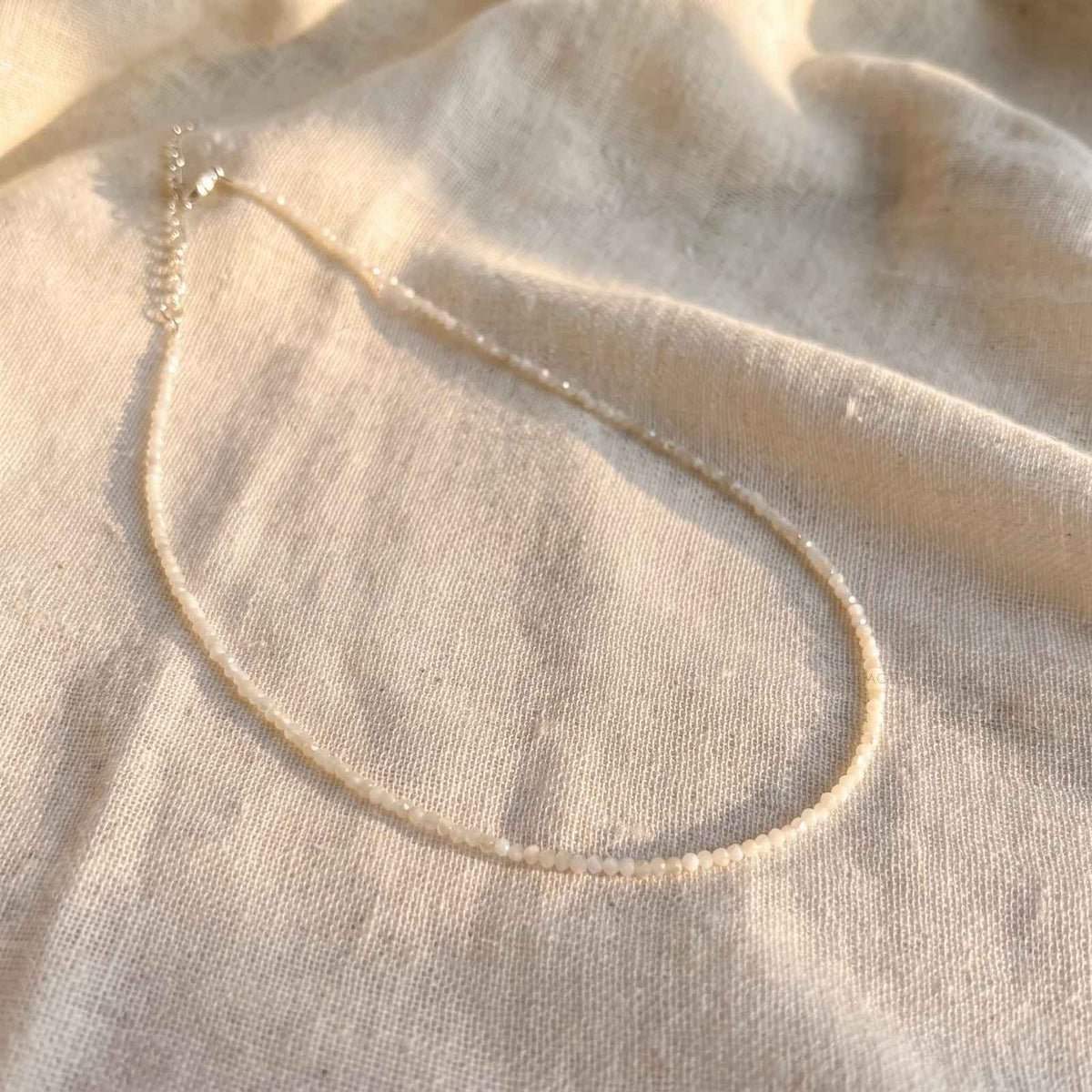 Moonstone handcrafted natural bead strand