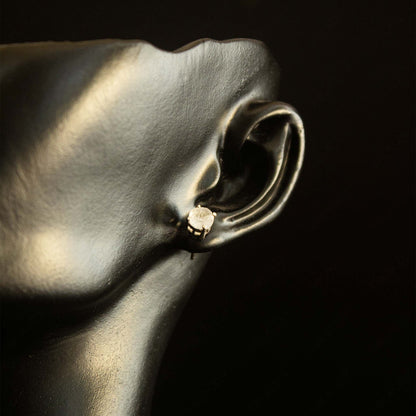 moonstone sterling silver stud earrings