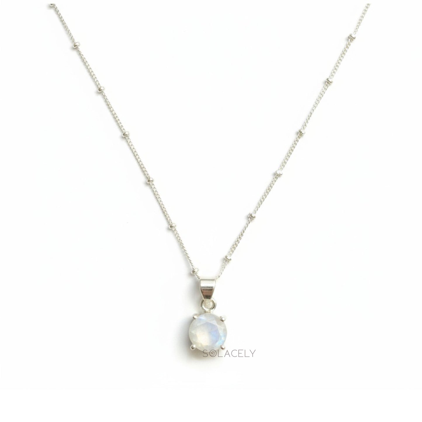 Moonstone Sterling Silver Necklace