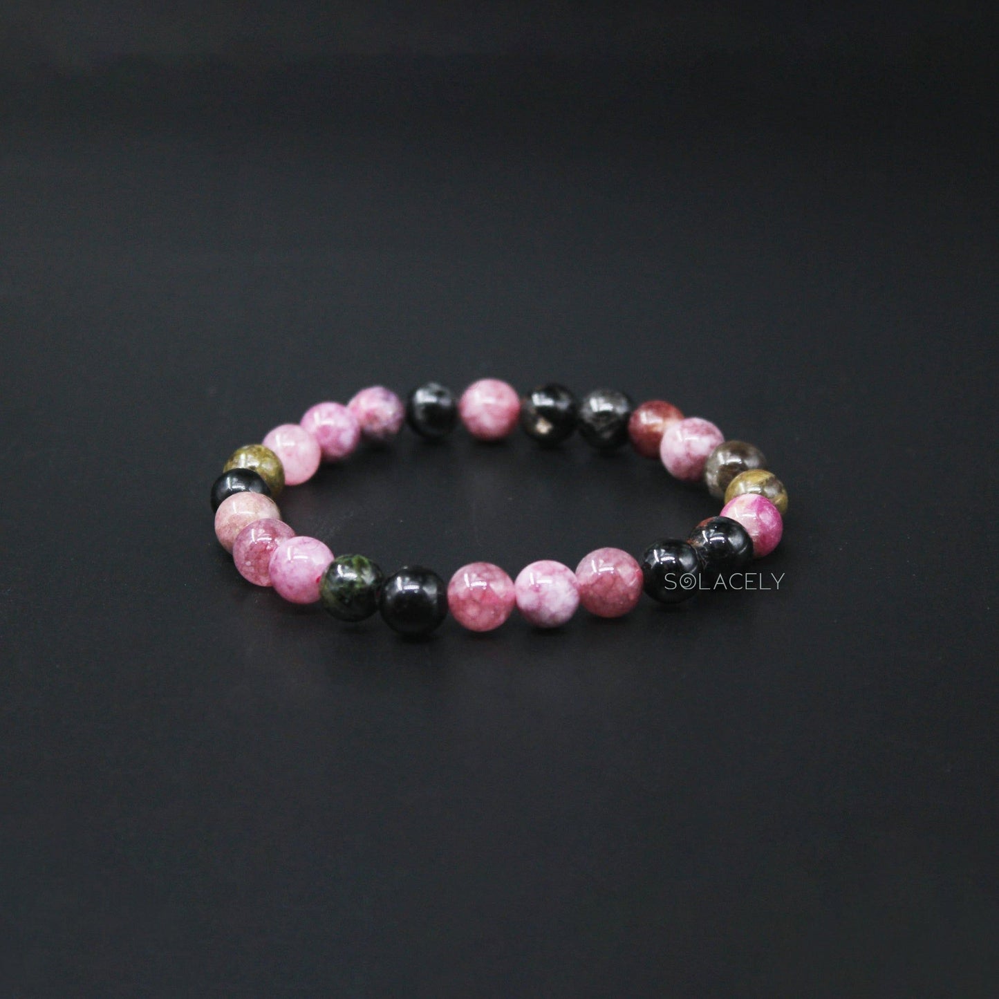 multi tourmaline crystal bracelet