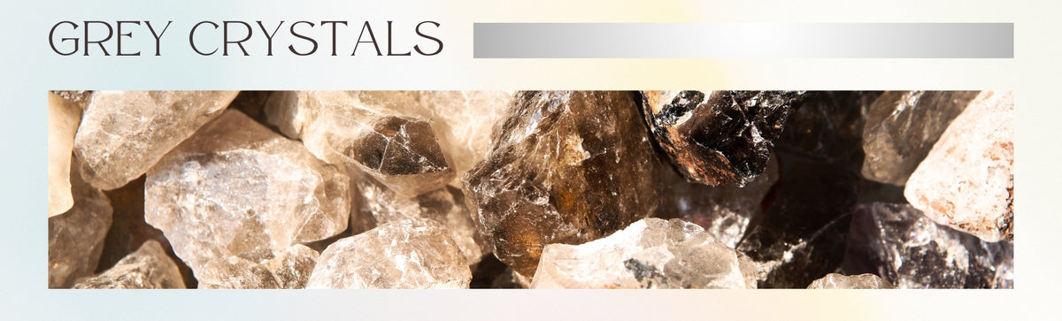 Grey Crystals: Harmony and Balance Stones - Solacely