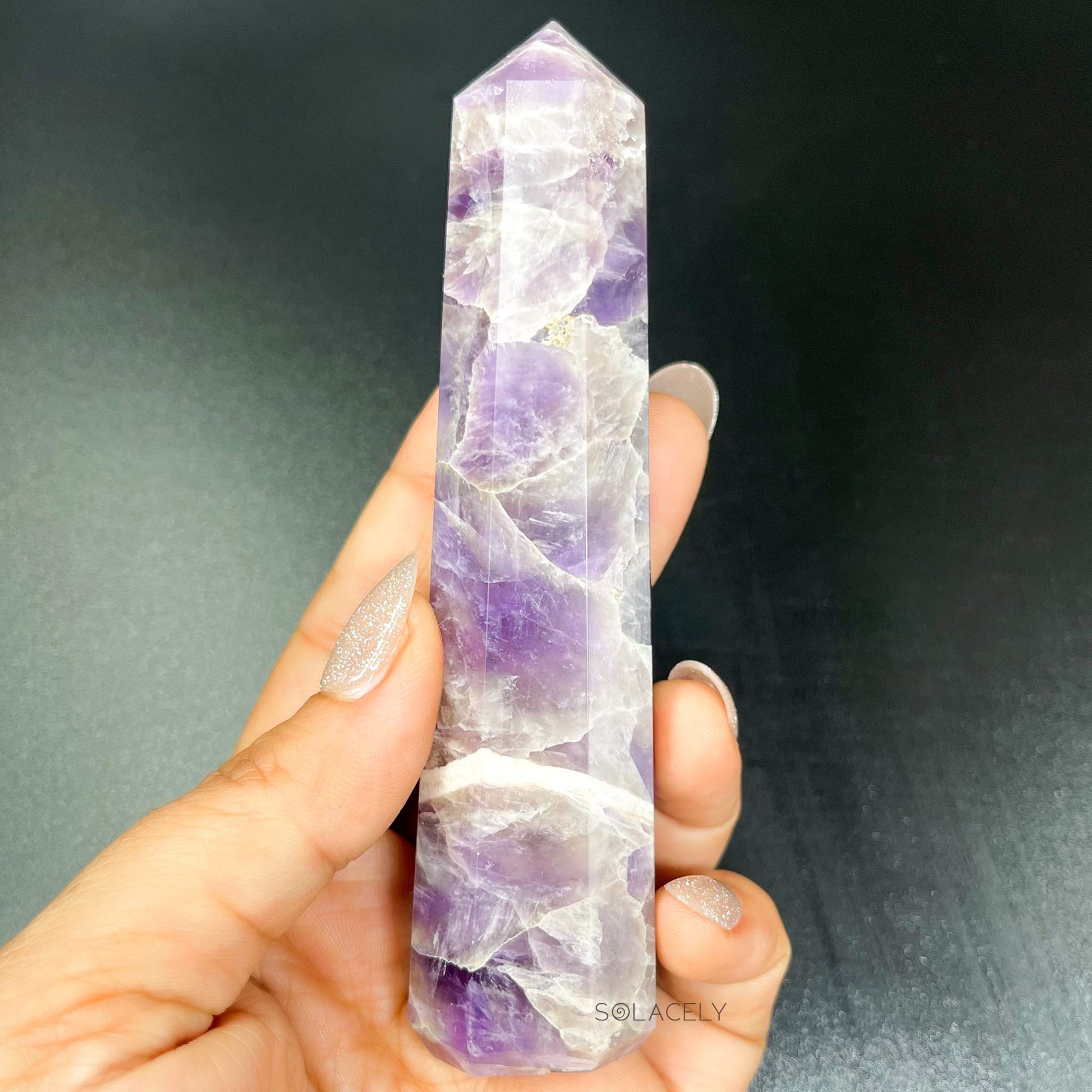natural amethyst crystal pointtower