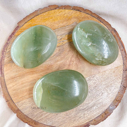 natural green aventurine palm stone