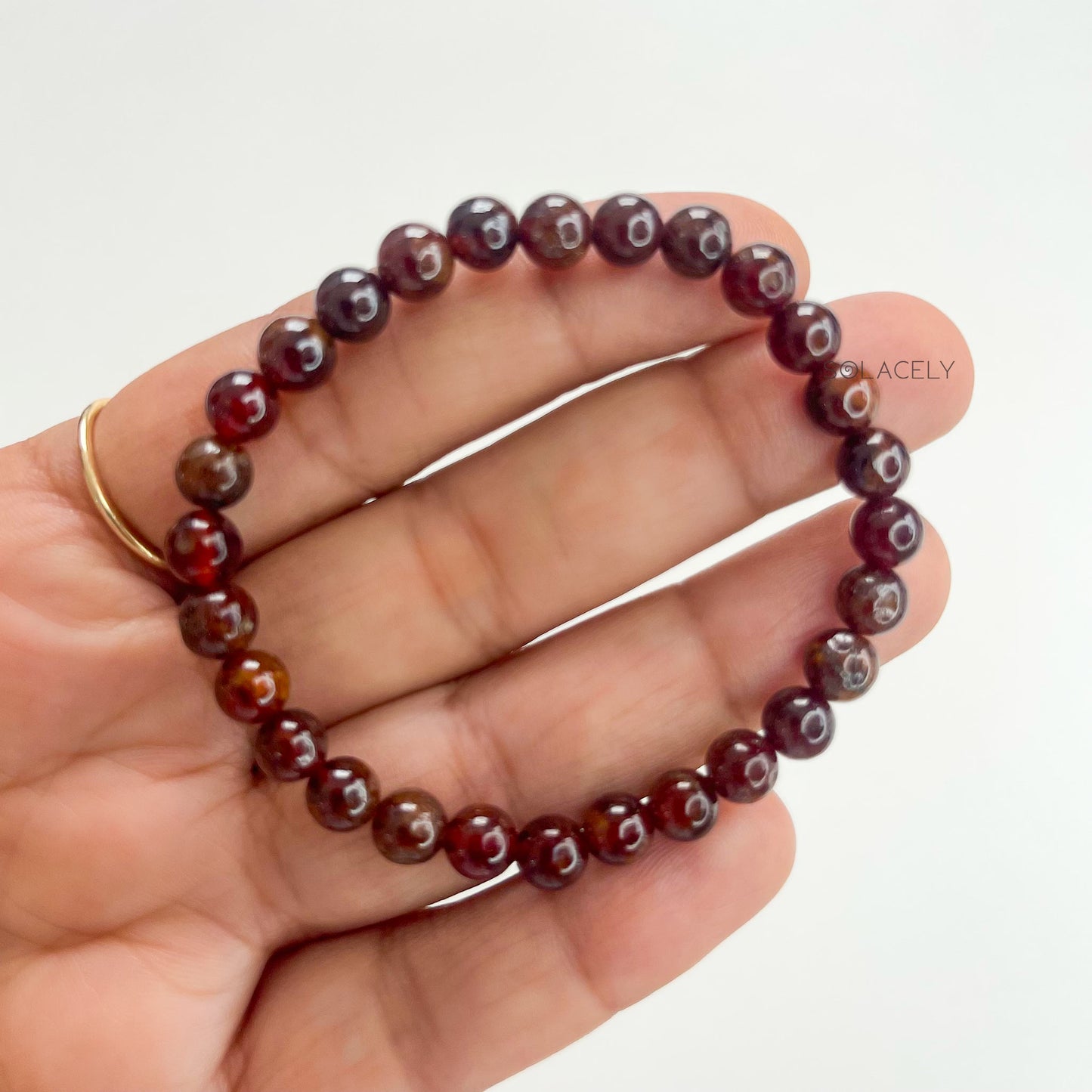 Natural hessonite healing energy jewelry