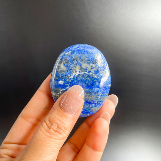 natural lapis palm stone