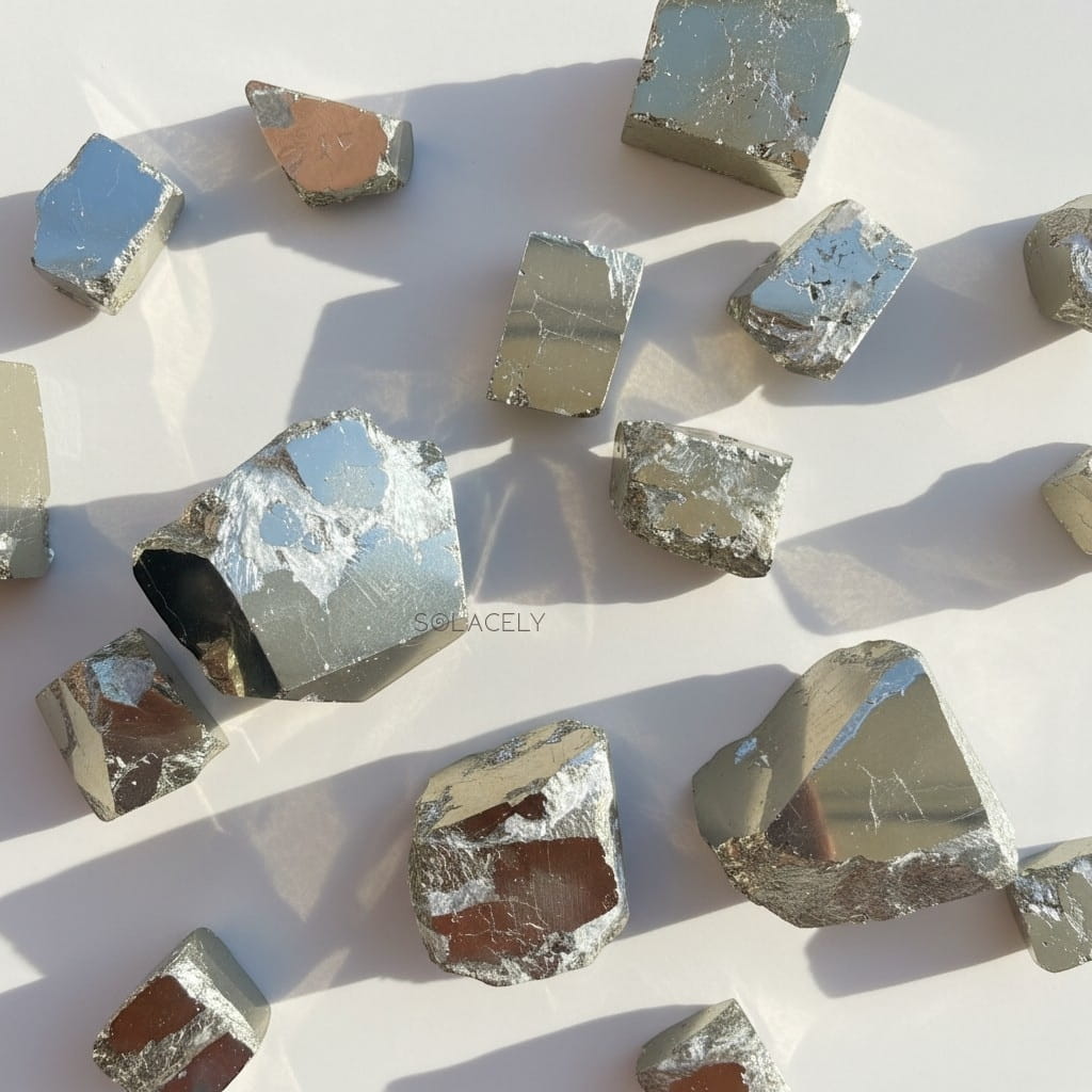 Natural peruvian pyrite cube specimen