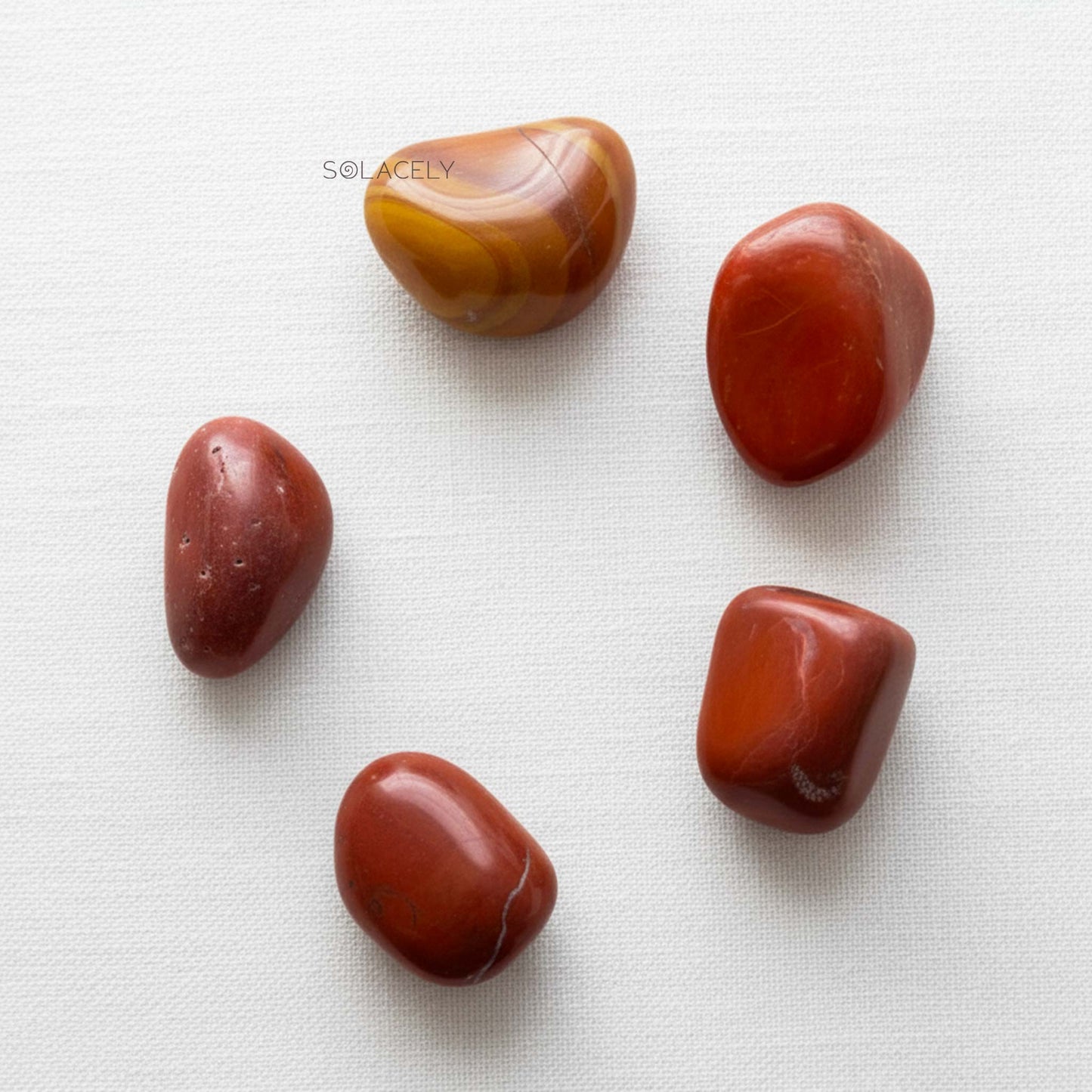 Natural red jasper stone