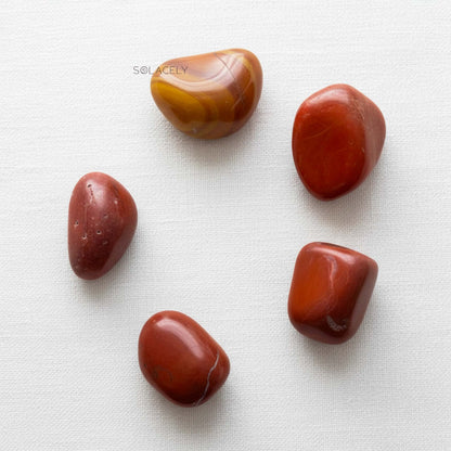 Natural red jasper stone