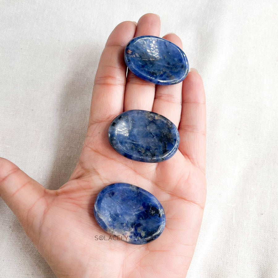 Natural Sodalite worry stone 