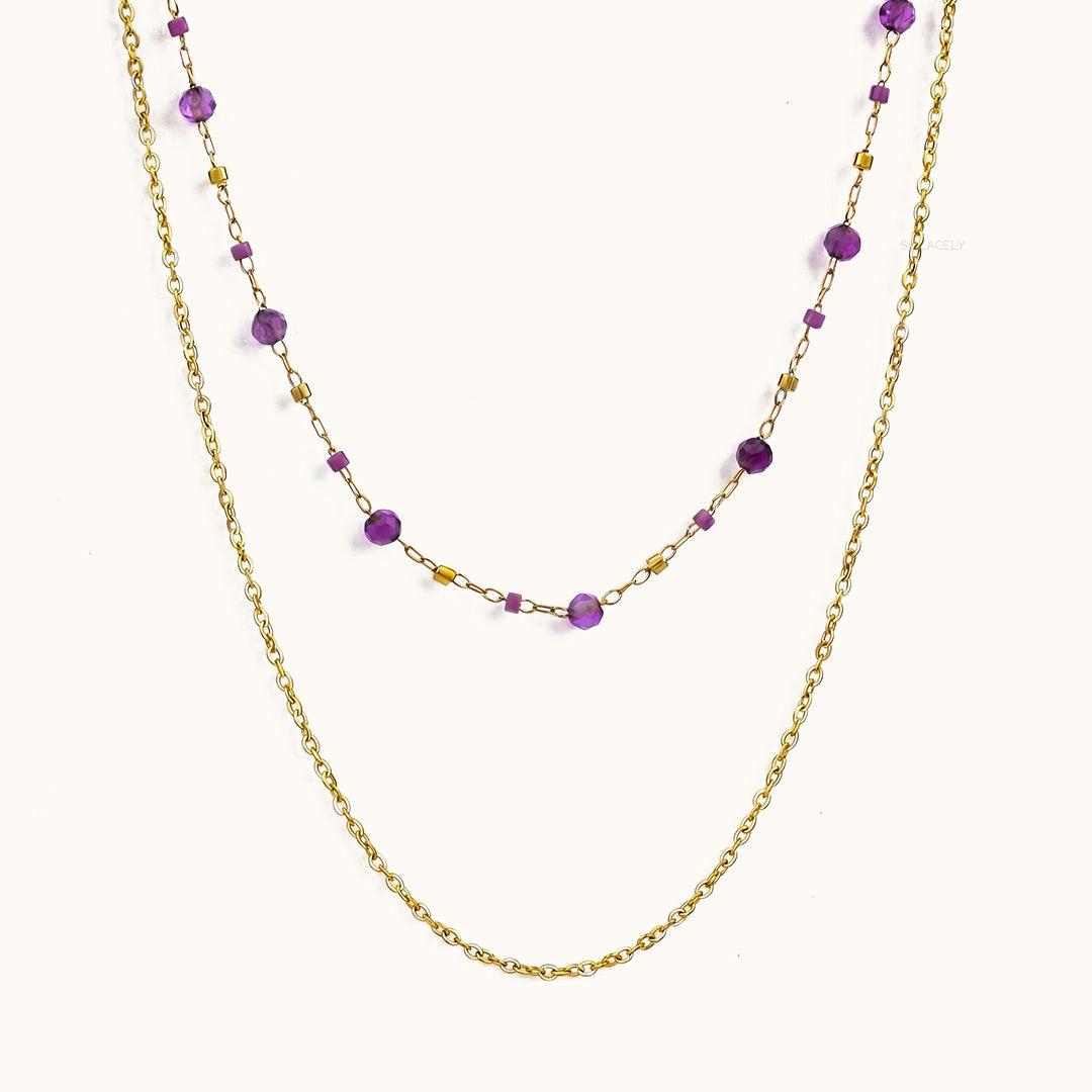 Amethyst Layered Necklace