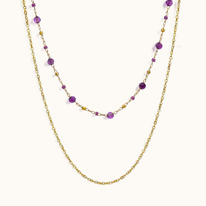 Amethyst Layered Necklace
