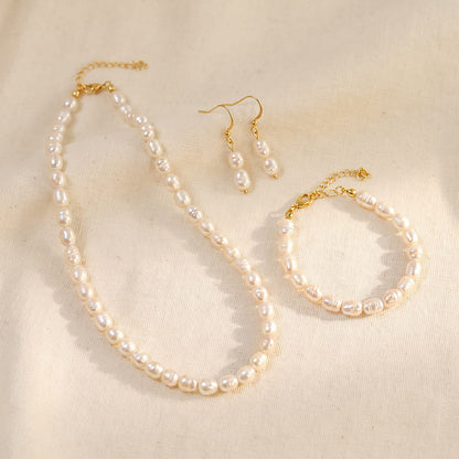 Quiet Grace Pearl Jewellery Set