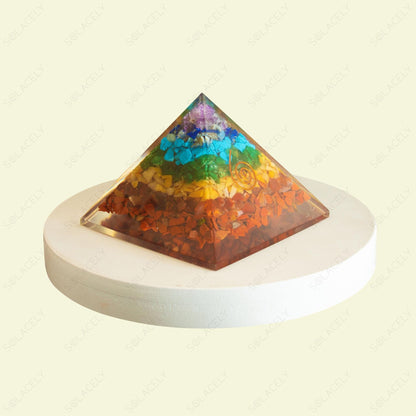 orgone pyramid seven chakra home decor