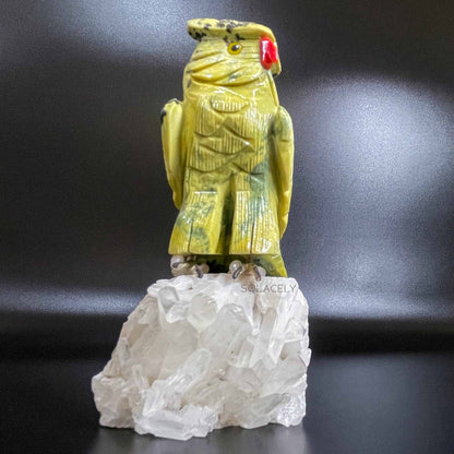 Owl decor crystal base