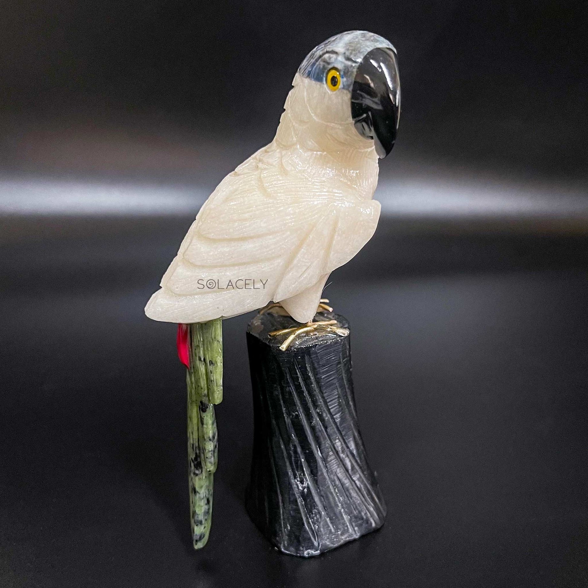 Parrot Bird with Crystal Base