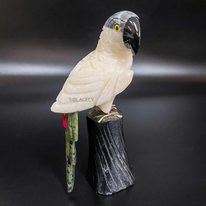 Parrot Bird with Crystal Base