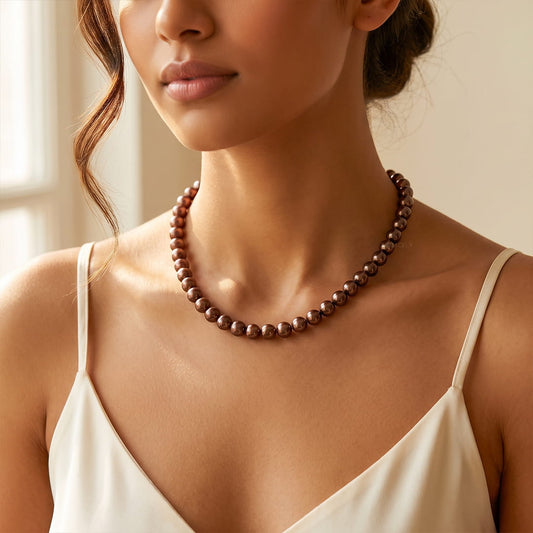 Peacock pearl pendant necklace
