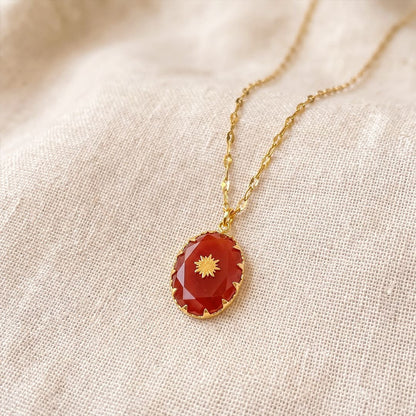 North Star Red Agate Necklace