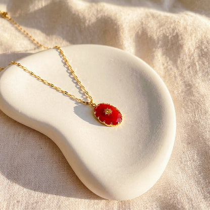 North Star Red Agate Necklace