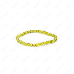 peridot bracelet 4mm bead