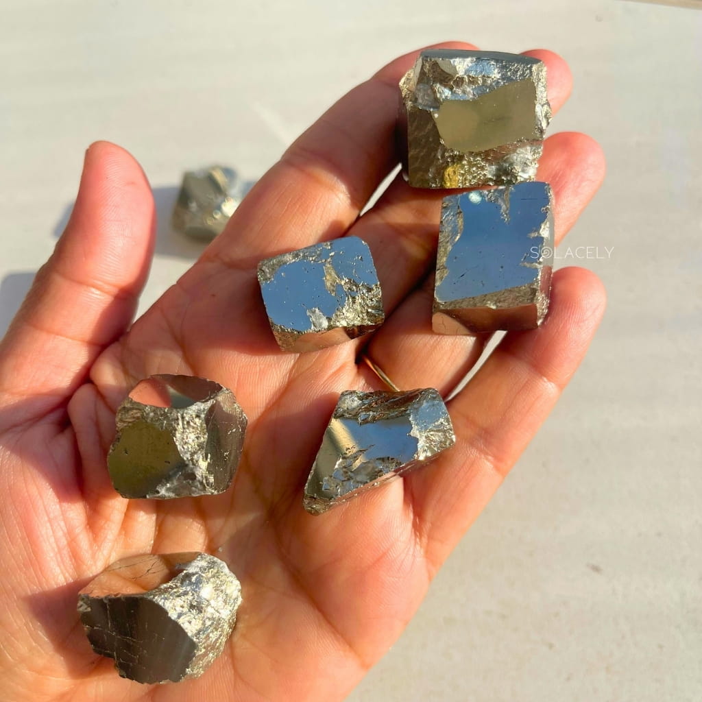 Peruvian pyrite cube energy crystal