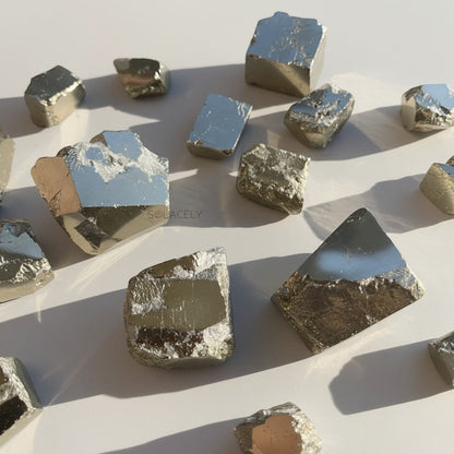 Peruvian pyrite cube natural crystal