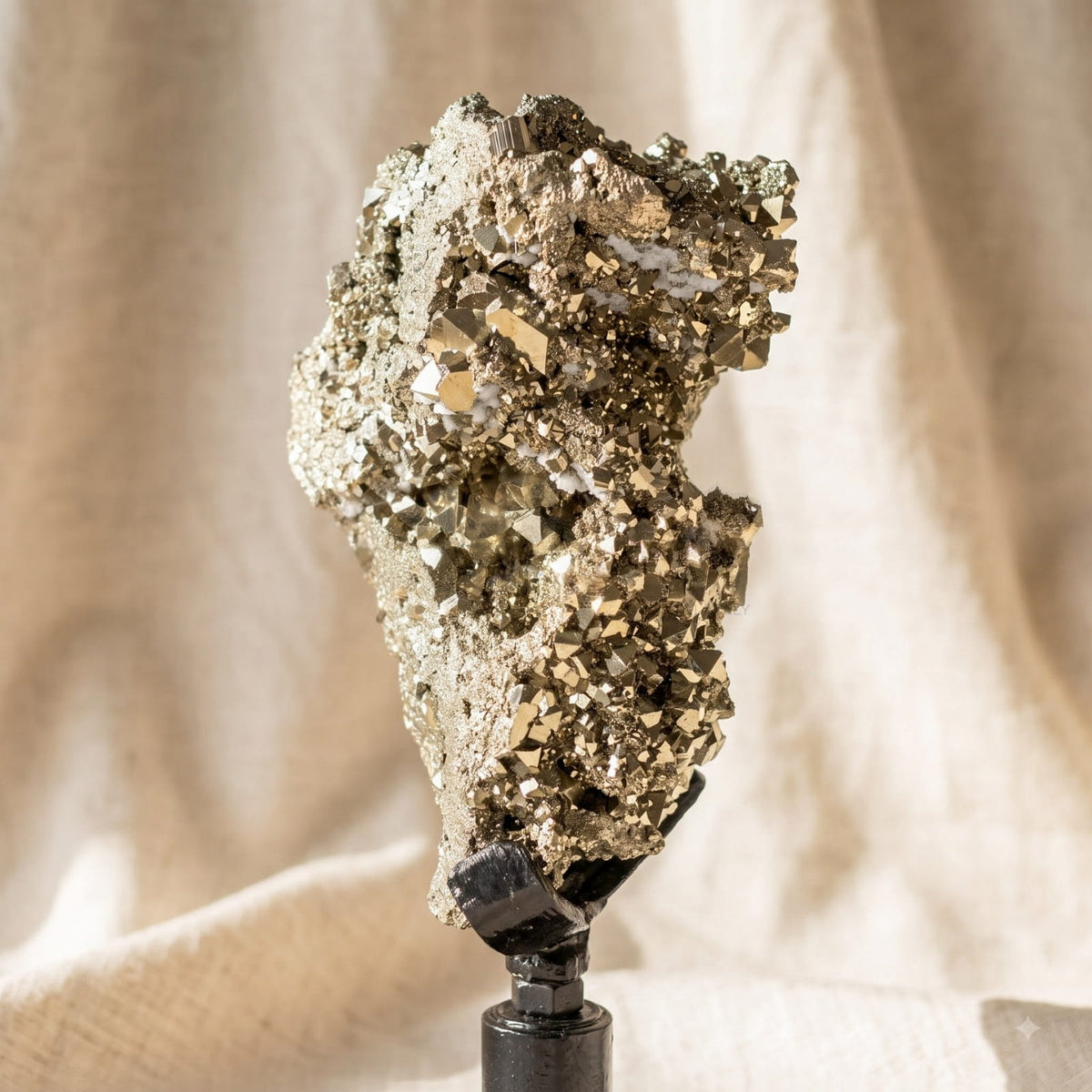 Peruvian Pyrite Sparkling Crystal Specimen