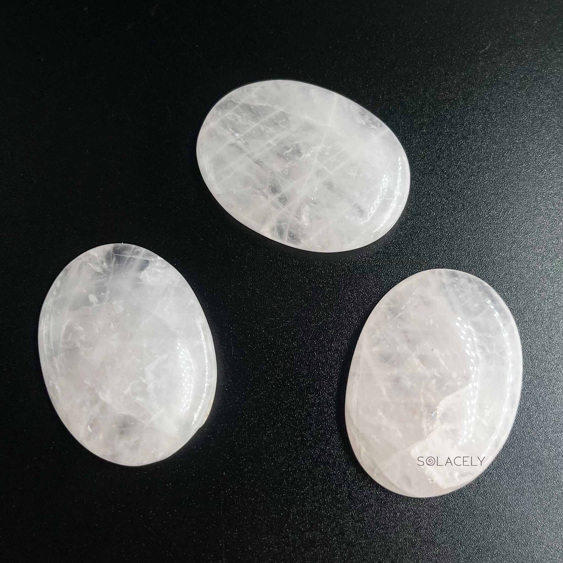 Polished Clear quartz stone