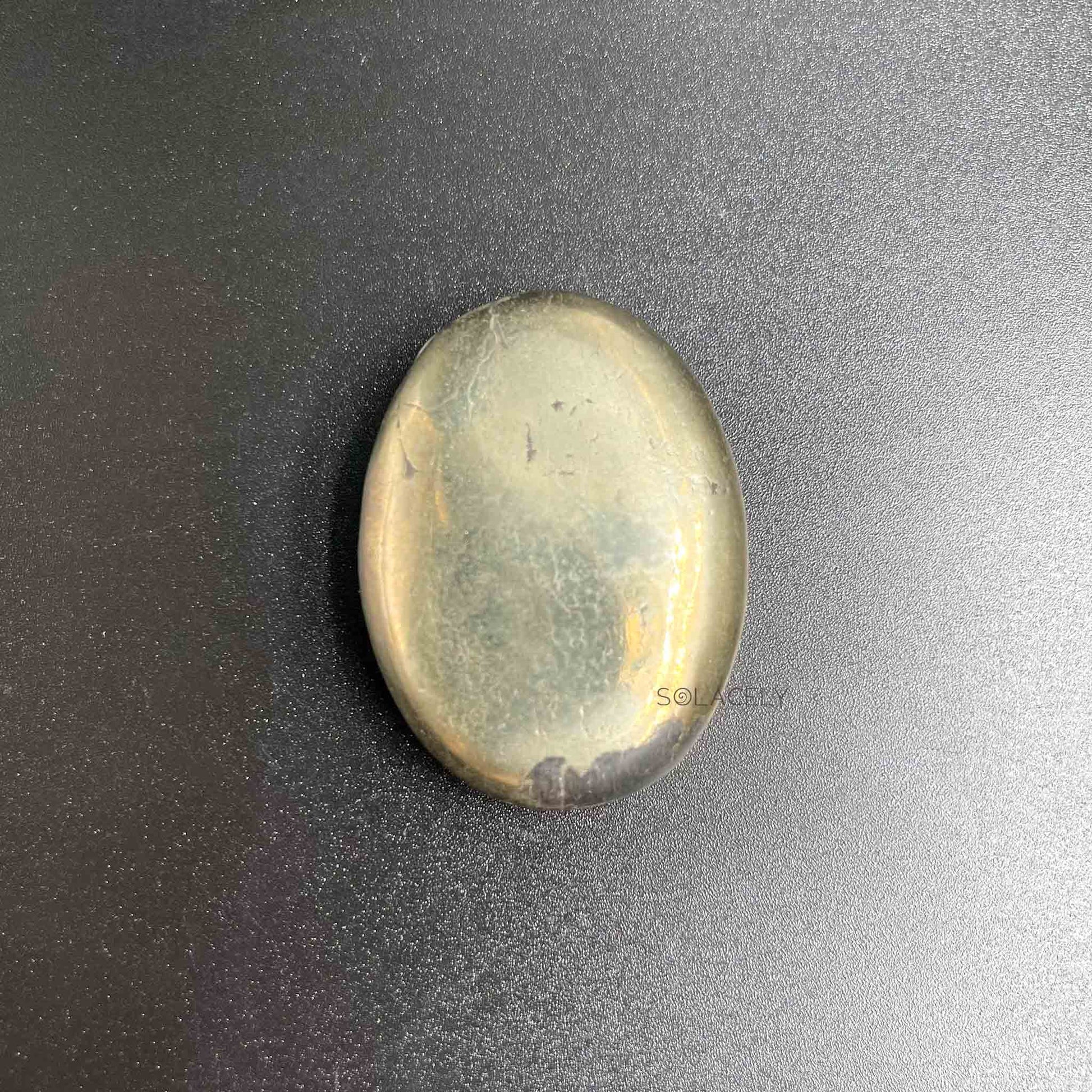 polished pyrite stone